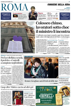 Cover of Corriere della Sera (Roma)
