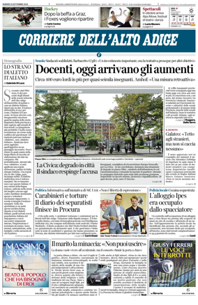 Cover of Corriere dell'Alto Adige
