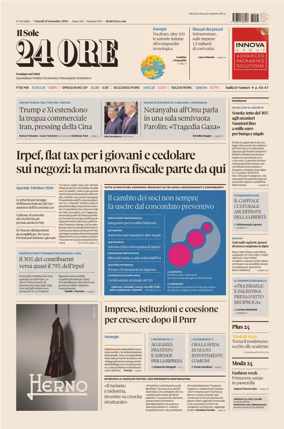 Cover of Il Sole 24 Ore