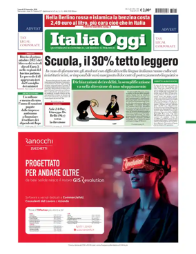 Cover of ItaliaOggi