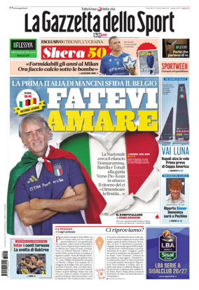 Cover of La Gazzetta dello Sport - Roma