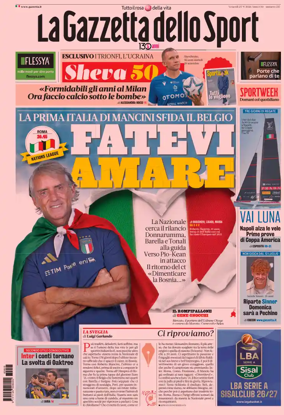 Cover of La Gazzetta dello Sport
