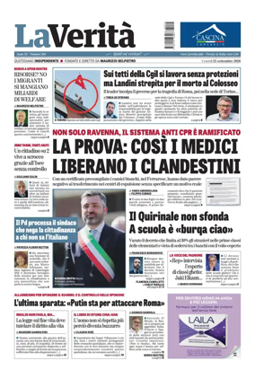 Cover of La Verita (Italia)