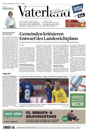 Cover of Liechtensteiner Vaterland