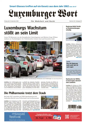 Cover of Luxemburger Wort