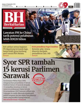 Cover of Berita Harian