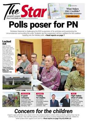 Cover of The Star Malaysia