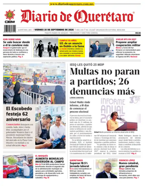 Cover of Diario de Queretaro