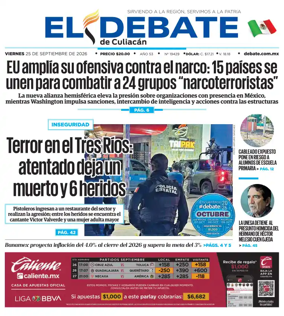 Cover of El Debate de Culiacan