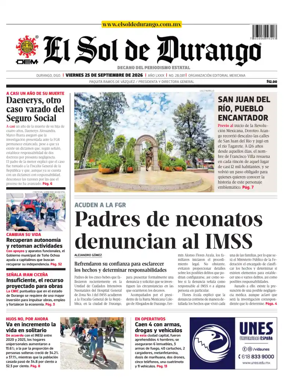 Cover of El Sol de Durango