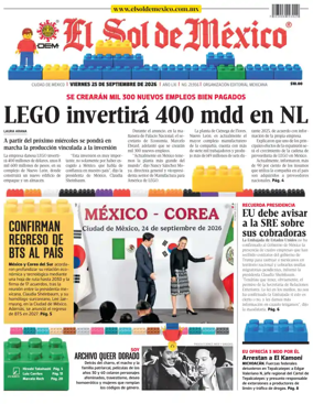 Cover of El Sol de Mexico