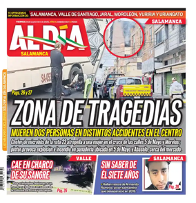Cover of Periodico Al Dia (Salamanca)