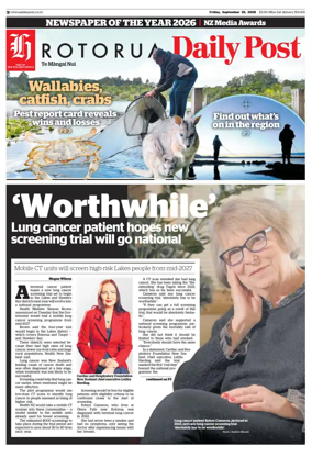 Cover of Rotorua Daily Post