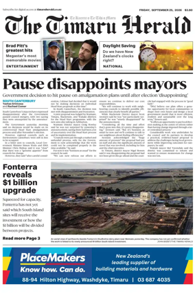 Cover of The Timaru Herald