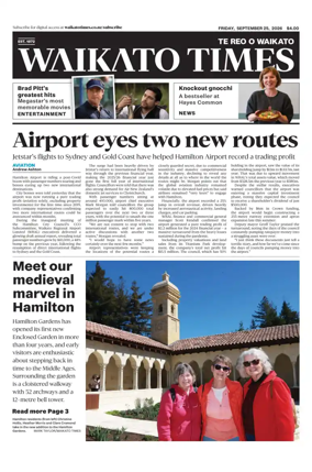 Cover of Waikato Times