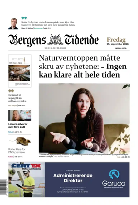 Cover of Bergens Tidende