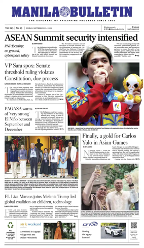 Cover of Manila Bulletin