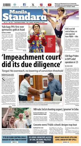 Cover of Manila Standard