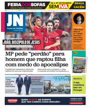 Cover of Jornal de Noticias