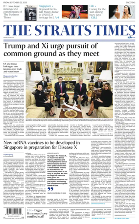 Cover of The Straits Times