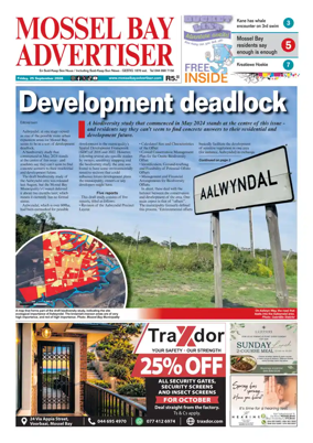 Cover of Mossel Bay Advertiser