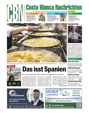 Cover of Costa Blanca Nachrichten