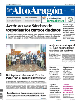 Cover of Diario del Alto Aragon