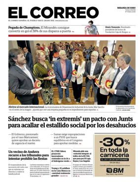 Cover of El Correo (Miranda de Ebro)