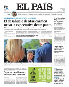 Cover of El Pais (Galicia)