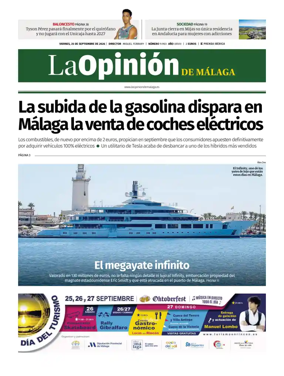 Cover of La Opinion de Malaga