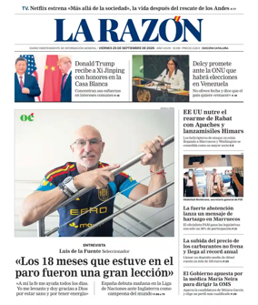 Cover of La Razon (Cataluna)