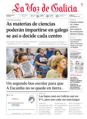 Cover of La Voz de Galicia (Arousa)