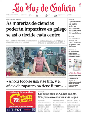 Cover of La Voz de Galicia (Deza)