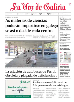 Cover of La Voz de Galicia (Ferrol)
