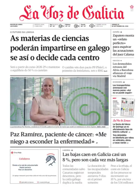 Cover of La Voz de Galicia (Monforte)