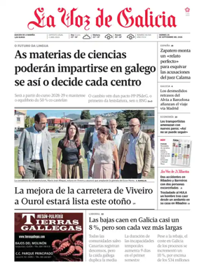Cover of La Voz de Galicia (Viveiro)
