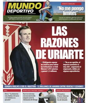 Cover of Mundo Deportivo (Bizkaia-Araba)