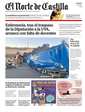 Cover of Norte de Castilla (Palencia)