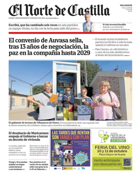 Cover of Norte de Castilla (Valladolid)