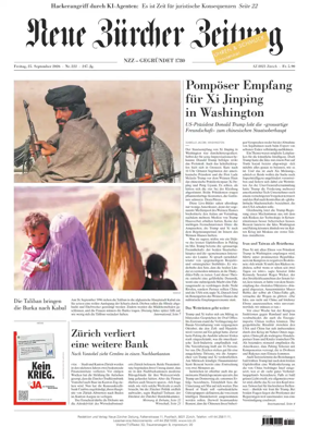 Cover of Neue Zurcher Zeitung