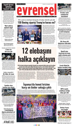 Cover of Evrensel Gazetesi