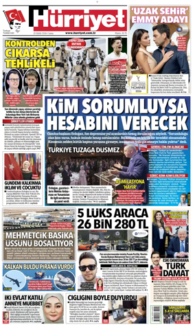 Cover of Hurriyet