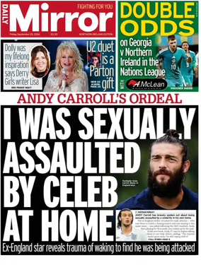 Cover of Daily Mirror (Northern Ireland)
