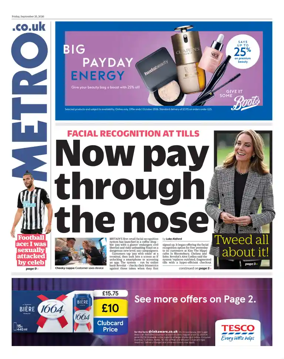 Cover of Metro (UK)