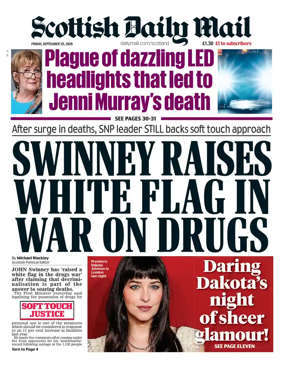 Cover of Scottish Daily Mail