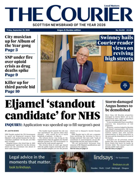 Cover of The Courier & Advertiser (Angus and Dundee)