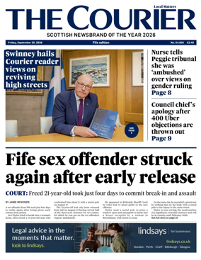 Cover of The Courier & Advertiser (Fife Edition)