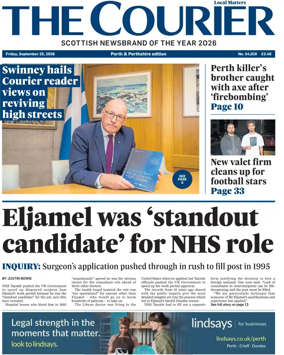 Cover of The Courier & Advertiser (Perth and Perthshire Edition)