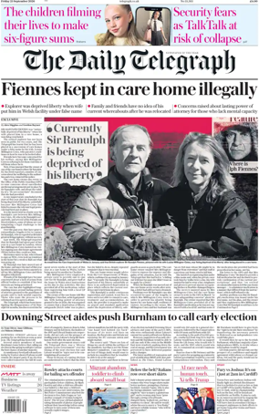 Cover of The Daily Telegraph