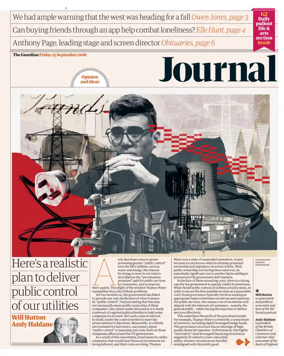 Cover of The Guardian e-paper Journal